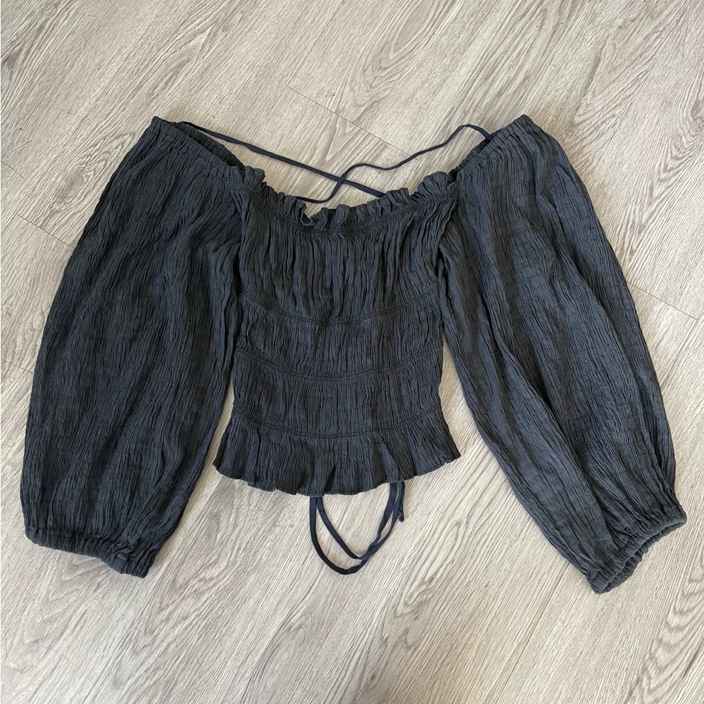 New urban outfitters vida lace back smocked top - Picture 3 of 6